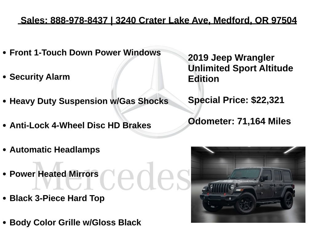 Used 2019 Jeep Wrangler Unlimited Sport image 30