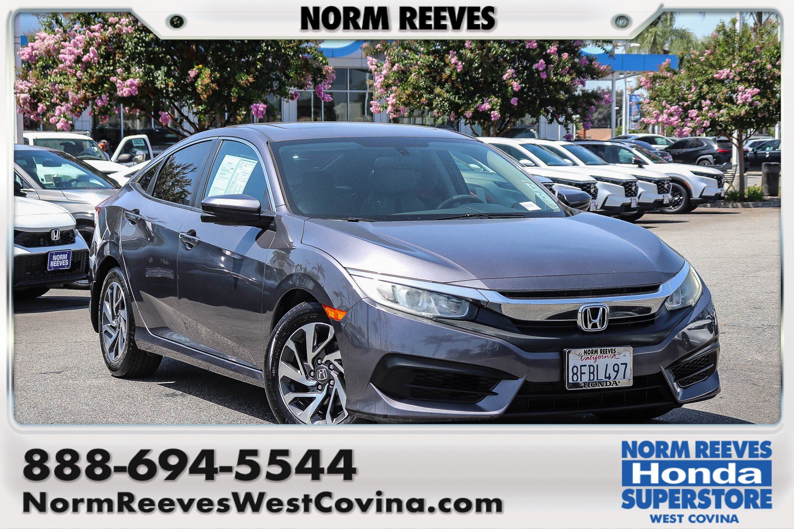 Certified 2018 Honda Civic EX image 1