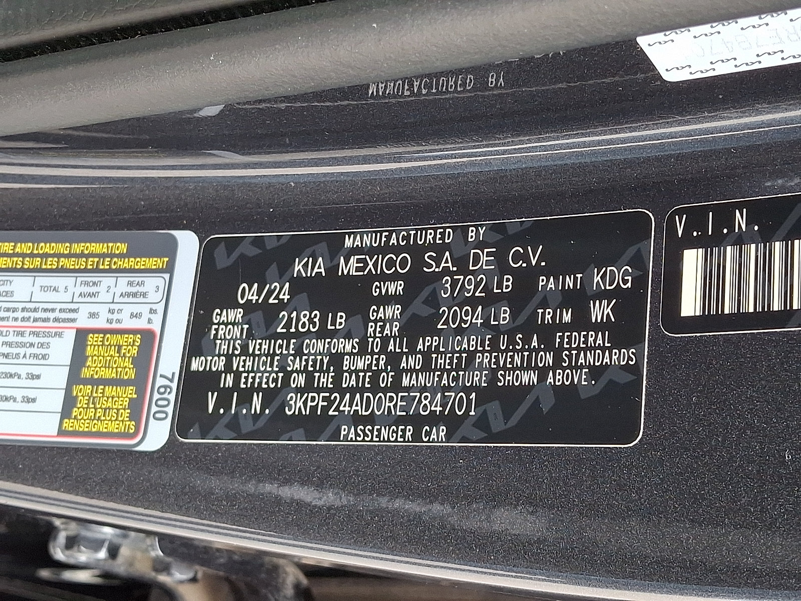 Certified 2024 Kia Forte LX FWD image 25