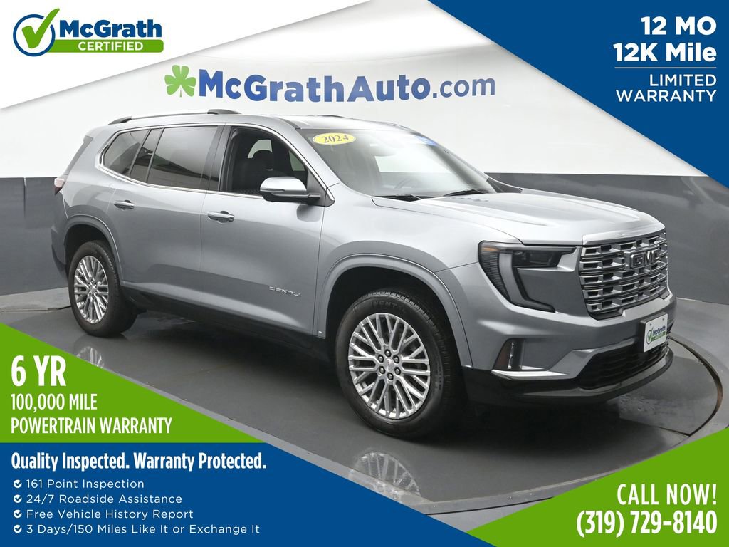 Used 2024 GMC Acadia Denali w/ LPO, Floor Liner Package image 1