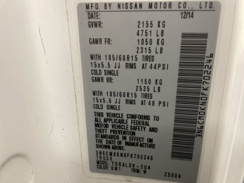 Used 2015 Nissan NV200 S w/ Back Door Glass Package FWD image 24