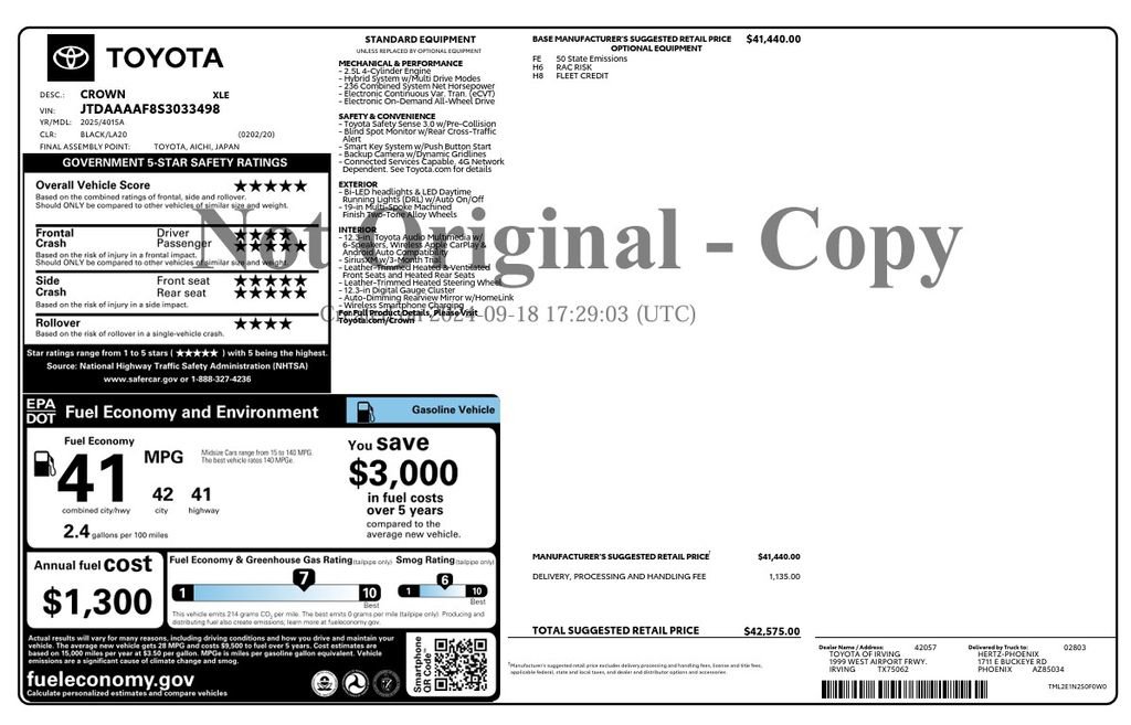 Used 2025 Toyota Crown XLE image 2