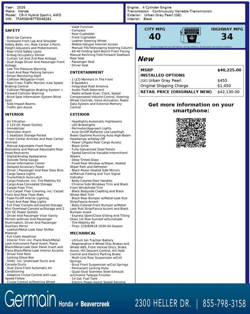 Certified 2026 Honda CR-V Sport-L image 5