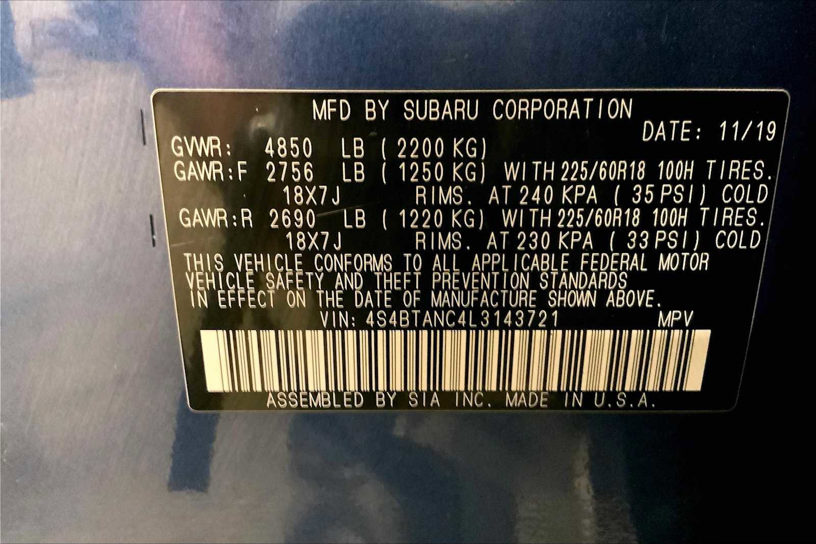 Used 2020 Subaru Outback Limited image 33