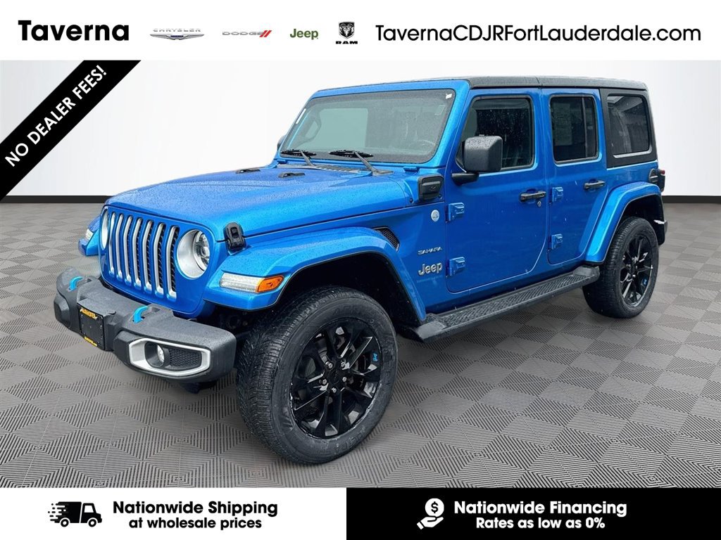 Certified 2023 Jeep Wrangler Unlimited Sahara w/ Cold Weather Group AWD/4WD image 1