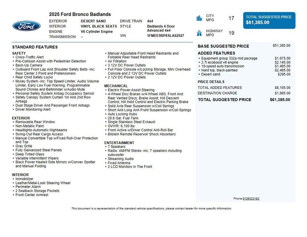Used 2025 Ford Bronco Badlands AWD/4WD image 40