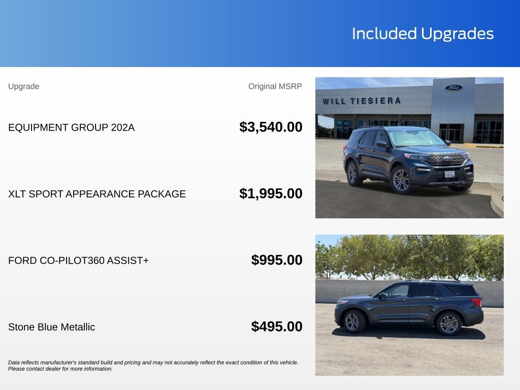 Certified 2023 Ford Explorer XLT w/ Equipment Group 202A RWD image 5