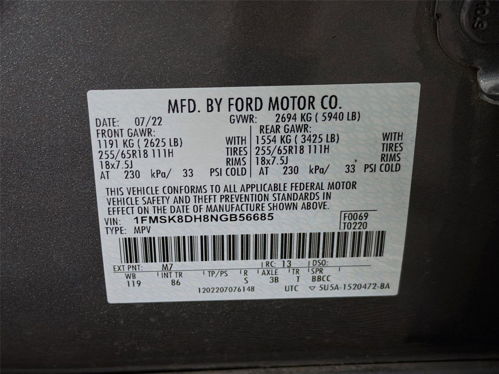 Used 2022 Ford Explorer XLT AWD/4WD image 32