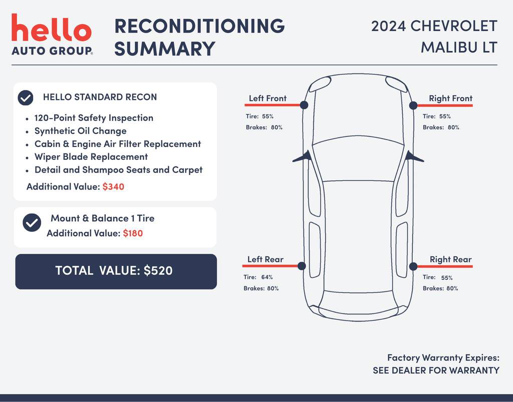 Used 2024 Chevrolet Malibu LT image 3