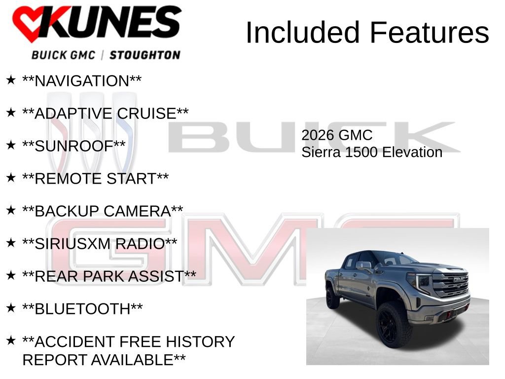 New 2026 GMC Sierra 1500 Elevation w/ Elevation Premium Package AWD/4WD image 2