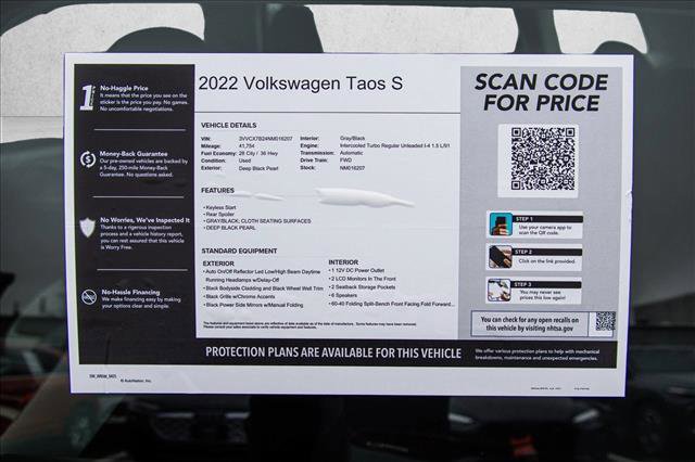 Used 2022 Volkswagen Taos S image 27