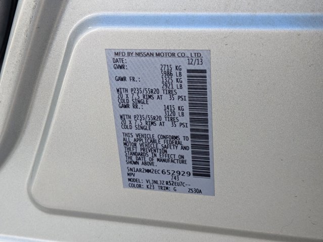 Used 2014 Nissan Pathfinder Platinum w/ Platinum Premium Package image 22