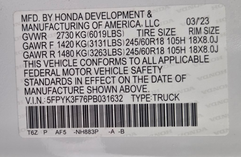 Used 2023 Honda Ridgeline RTL-E image 33