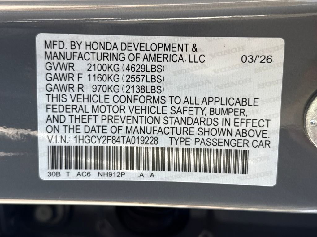 New 2026 Honda Accord Touring image 28