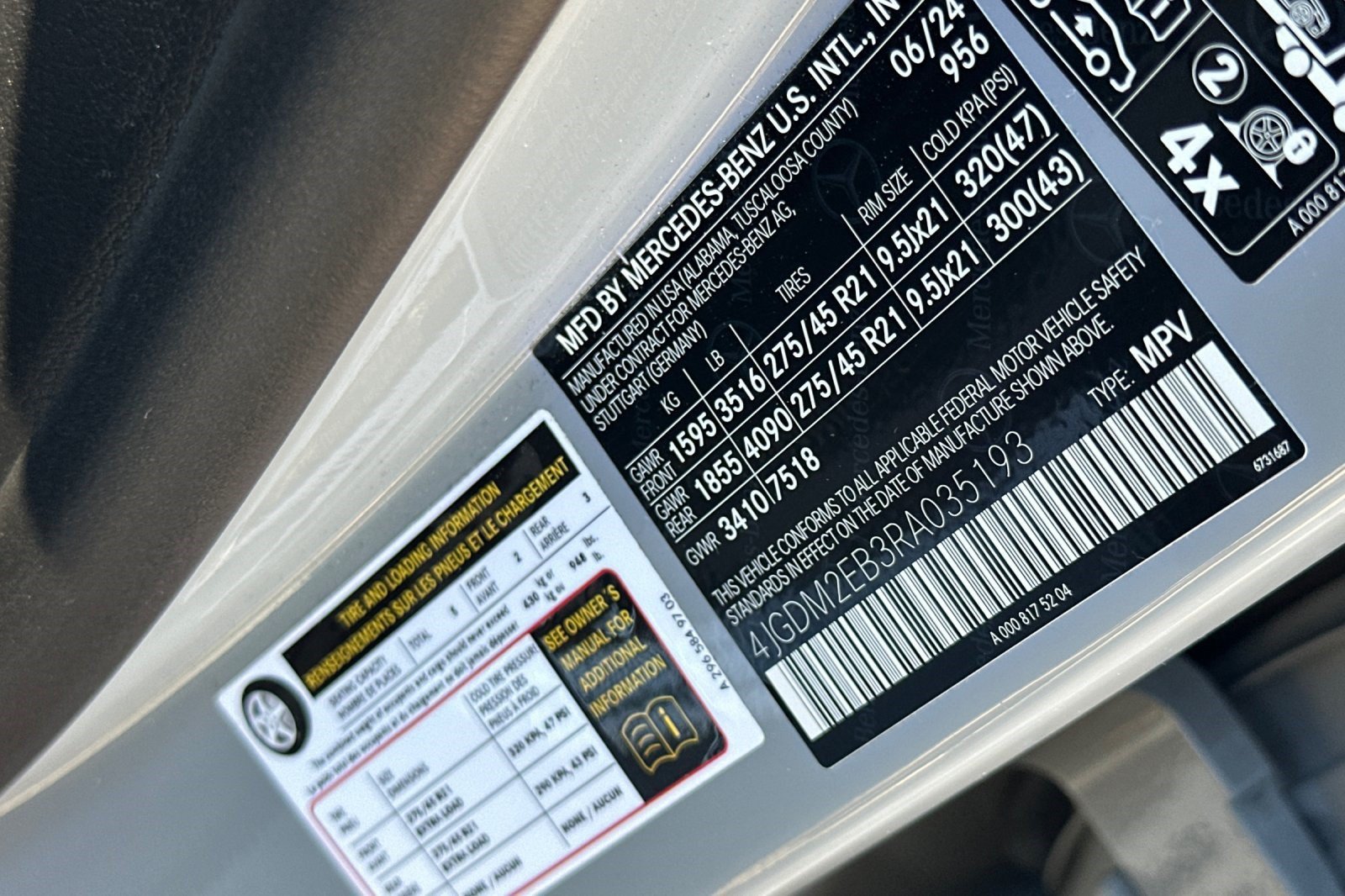 Certified 2024 Mercedes-Benz EQS 450+ 4MATIC SUV image 28