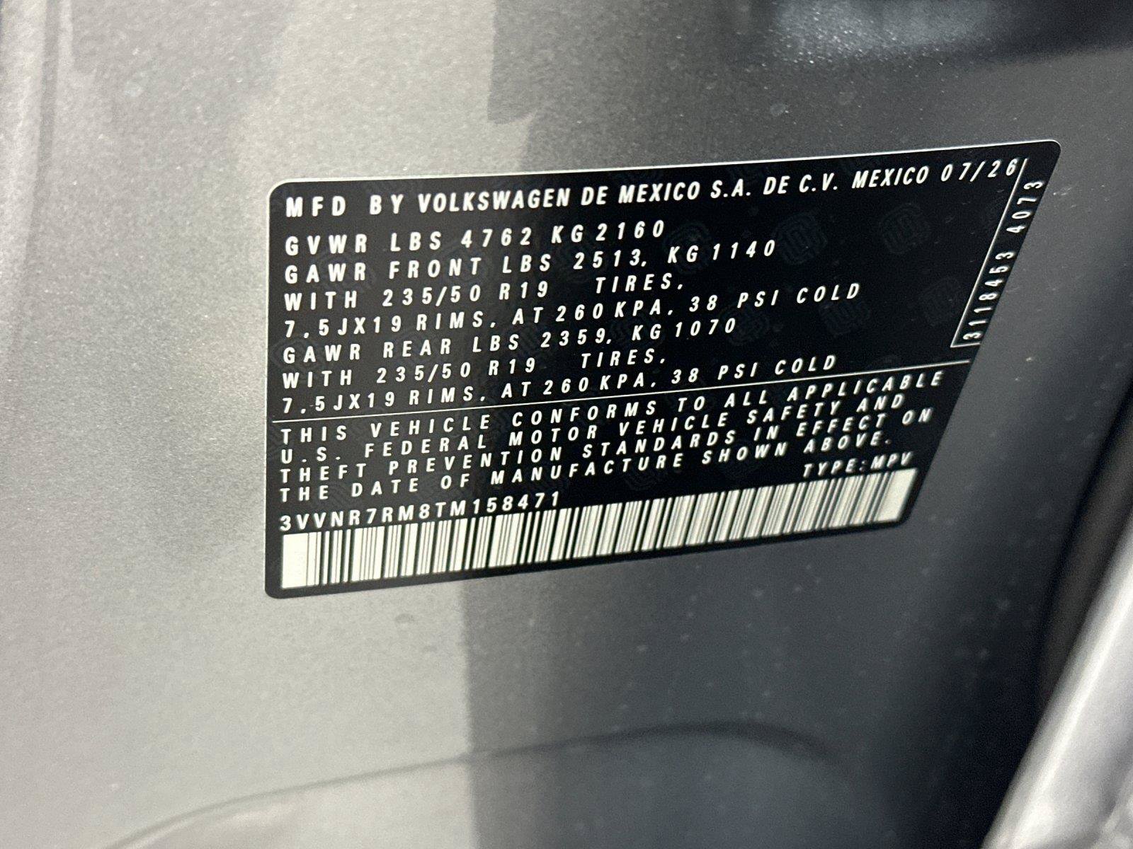 New 2026 Volkswagen Tiguan SE FWD image 26