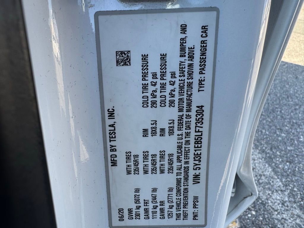 Used 2020 Tesla Model 3 Long Range image 30