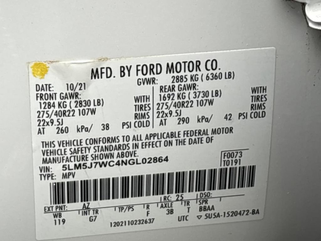 Used 2022 Lincoln Aviator Reserve w/ Equipment Group 201A image 26