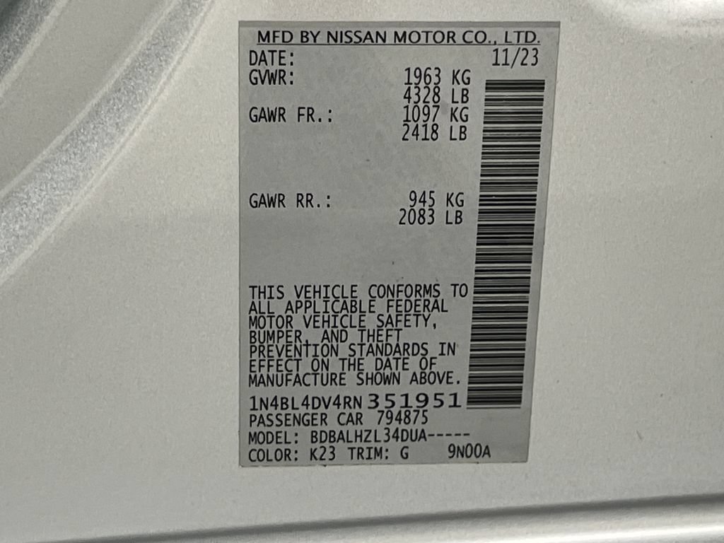 Used 2024 Nissan Altima 2.5 SV FWD image 68