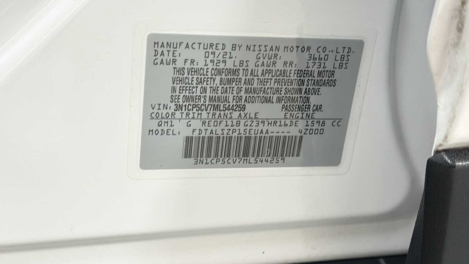 Used 2021 Nissan Kicks SV FWD image 11