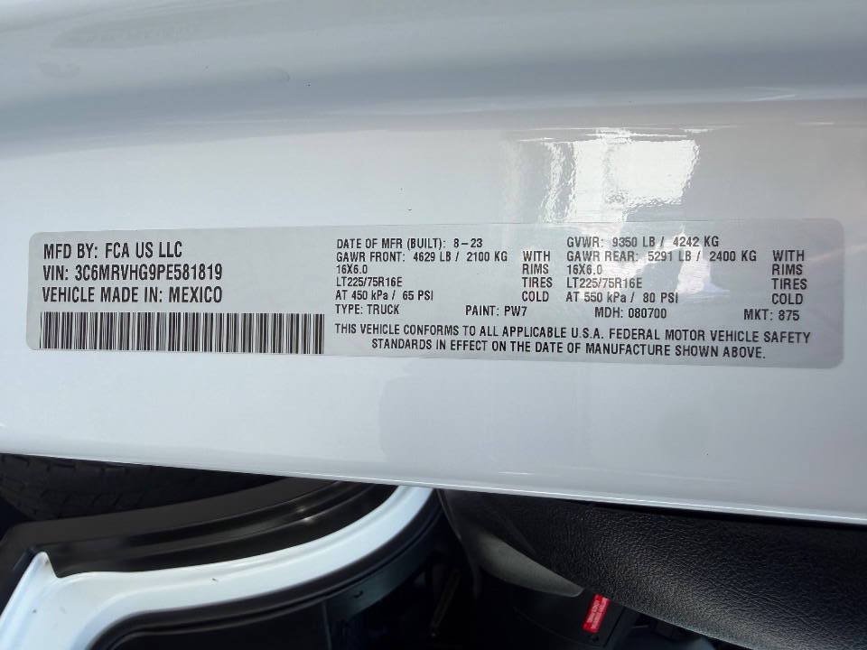 Used 2023 RAM ProMaster 3500 FWD image 24