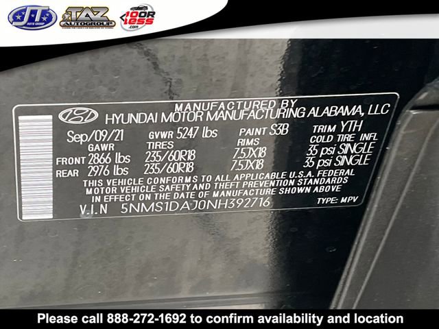 Used 2022 Hyundai Santa Fe SE AWD/4WD image 21
