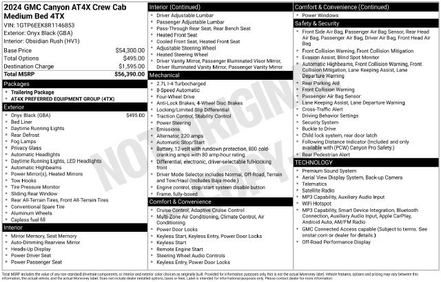 Used 2024 GMC Canyon AT4X AWD/4WD image 6