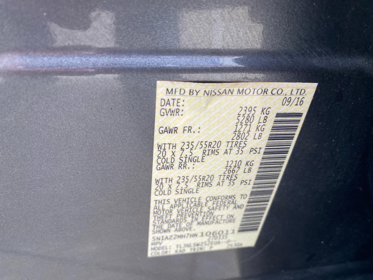 Used 2017 Nissan Murano Platinum w/ Platinum Technology Package AWD/4WD image 19