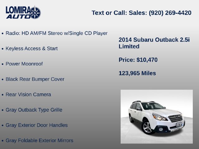 Used 2014 Subaru Outback 2.5i Limited AWD/4WD image 27
