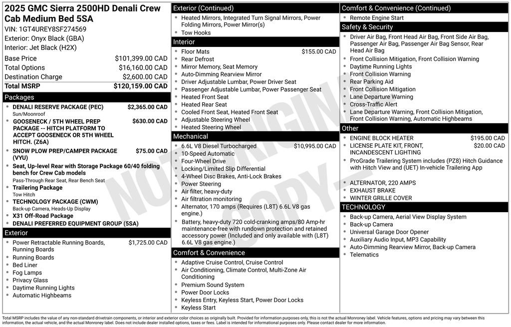 Used 2025 GMC Sierra 2500 Denali w/ Denali Reserve Package AWD/4WD image 35