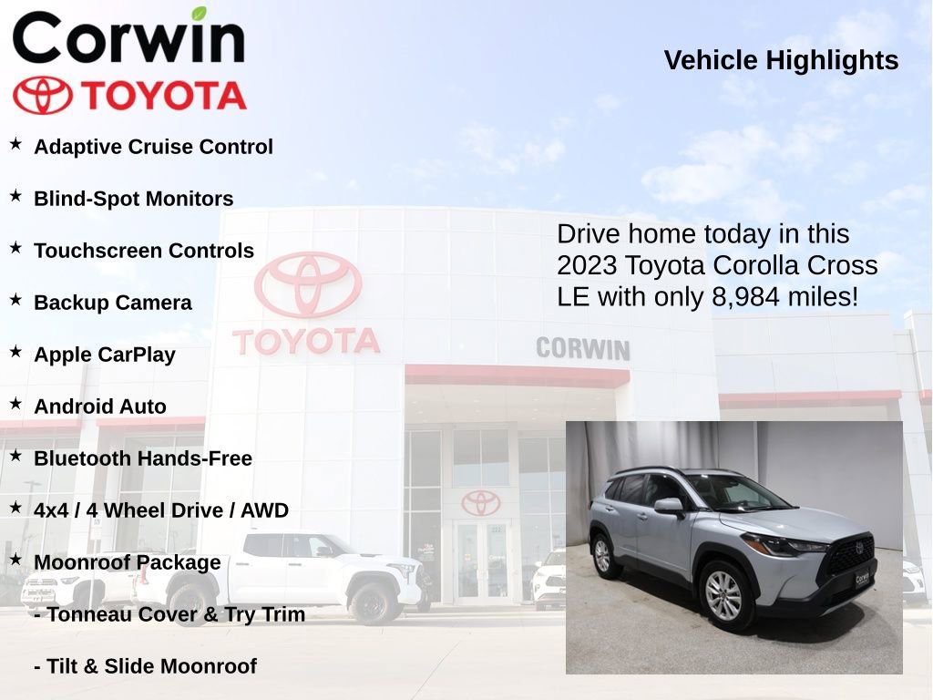Used 2023 Toyota Corolla Cross LE w/ Moonroof Package image 7