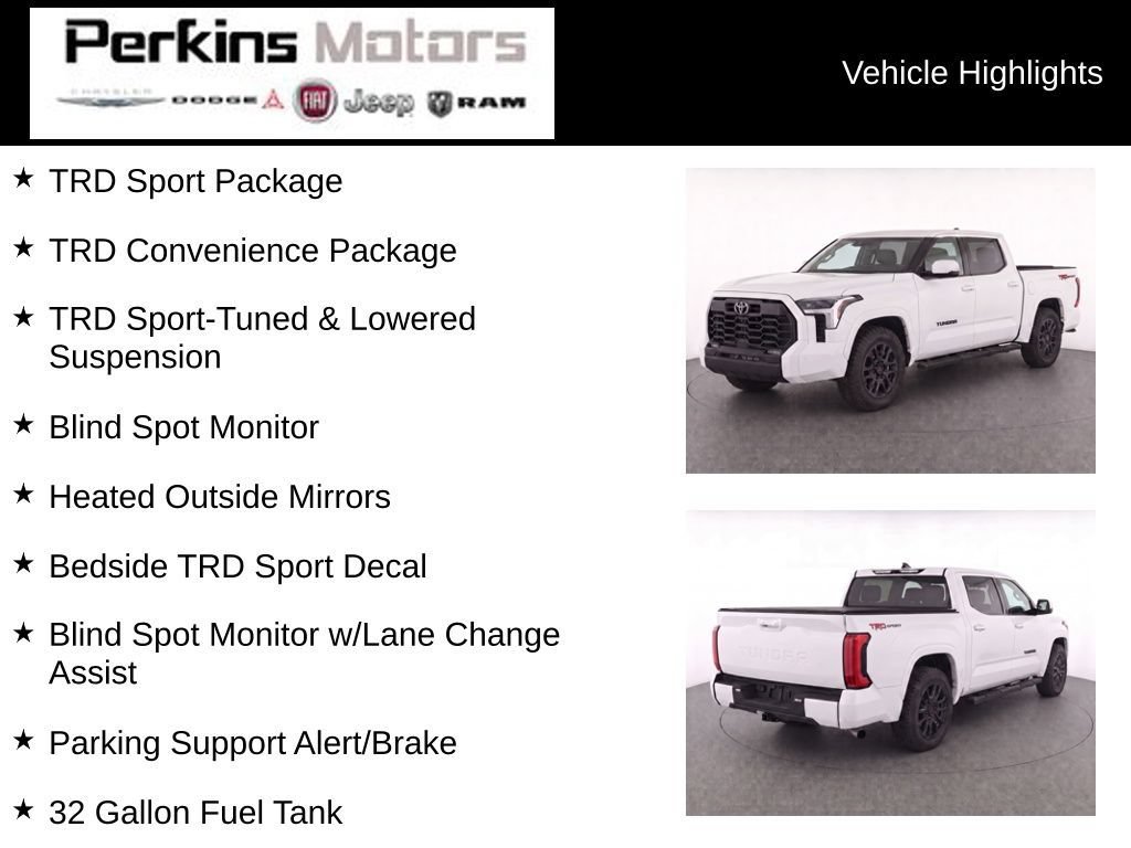 Used 2022 Toyota Tundra SR5 w/ TRD Sport Package RWD image 14