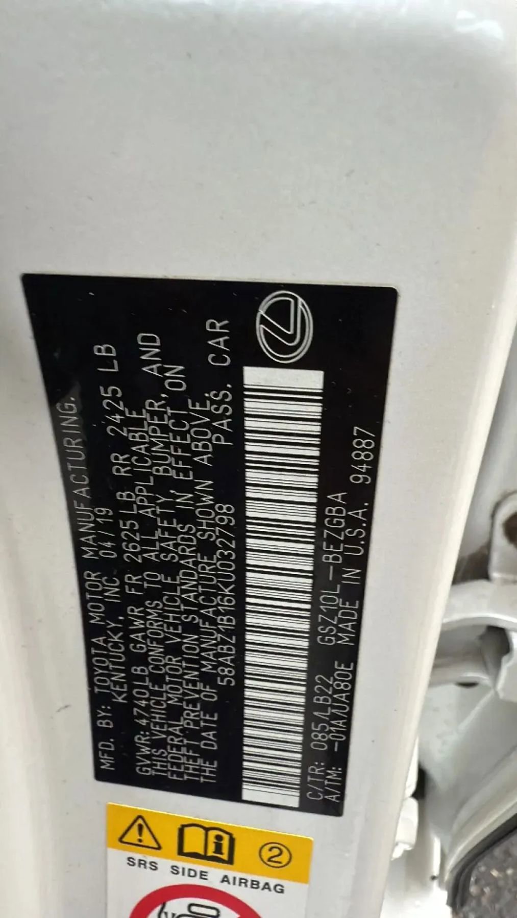 Used 2019 Lexus ES 350 image 32