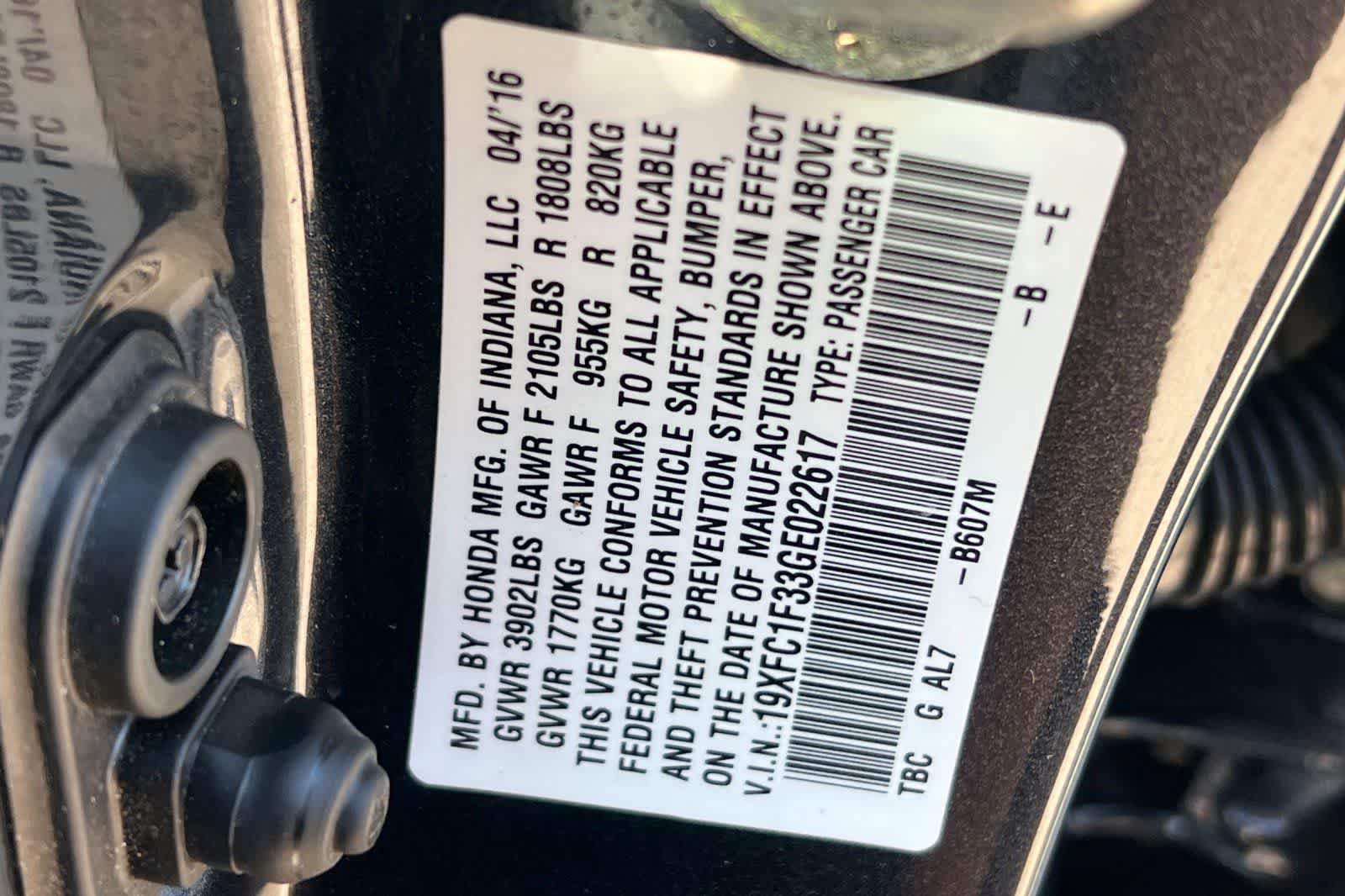 Used 2016 Honda Civic EX-T image 36