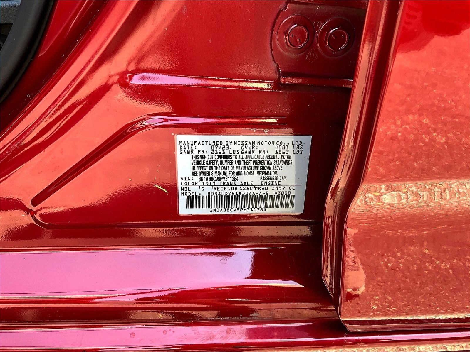 Certified 2023 Nissan Sentra SV w/ All-Weather Package FWD image 19