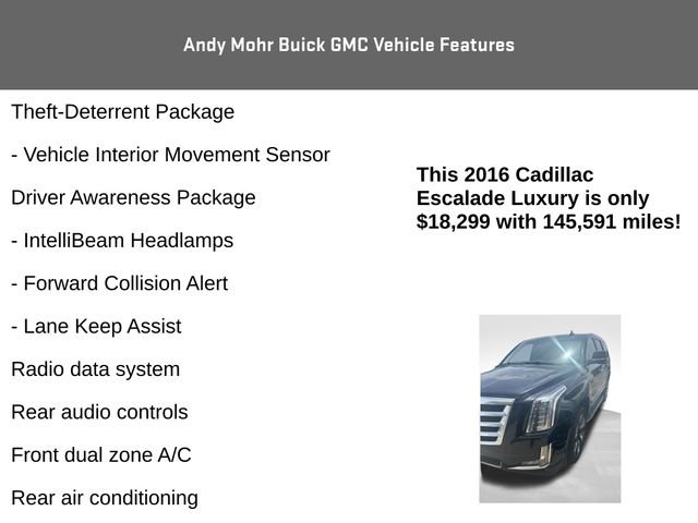 Used 2016 Cadillac Escalade Luxury AWD/4WD image 11