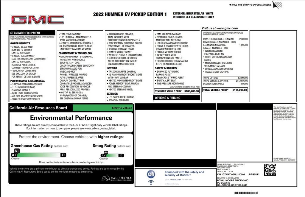 Used 2022 GMC Hummer EV Edition 1 w/ LPO, Illumination Package AWD/4WD image 35