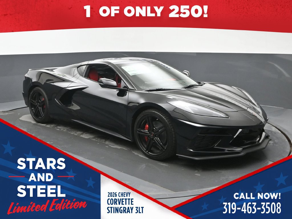 New 2026 Chevrolet Corvette Stingray Premium Cpe w/ Stars & Steel Limited Edition RWD image 1