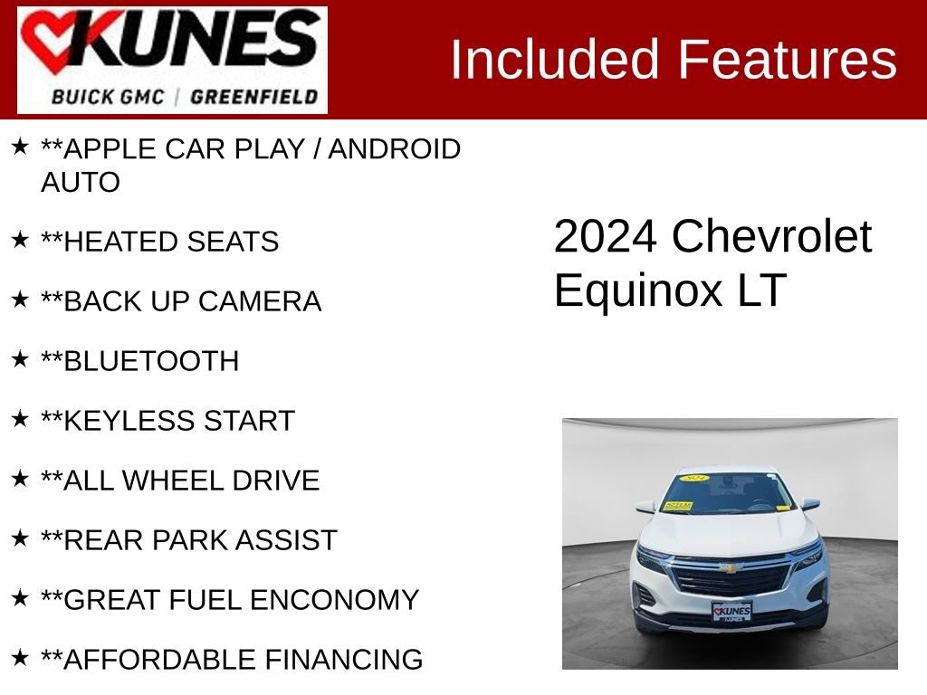 Used 2024 Chevrolet Equinox LT AWD/4WD image 2