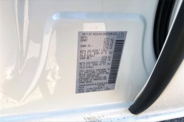 New 2026 Nissan Frontier SV w/ SV Convenience Package image 8