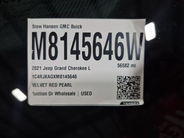 Used 2021 Jeep Grand Cherokee L Laredo AWD/4WD image 34