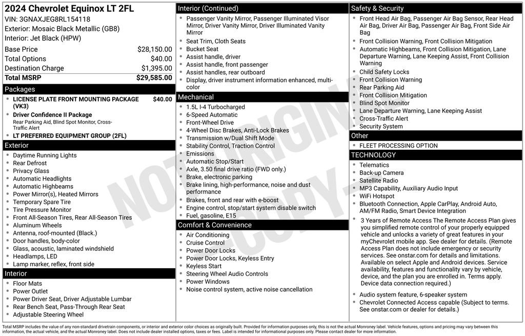 Used 2024 Chevrolet Equinox LT FWD image 16