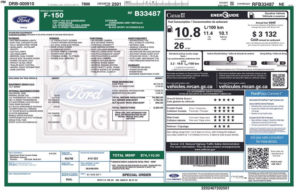 Used 2024 Ford F150 XLT w/ Mobile Office Package AWD/4WD image 6