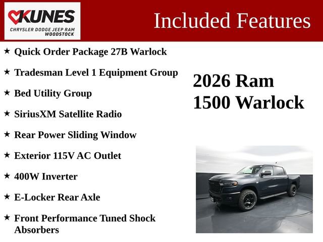 New 2026 RAM 1500 Classic Warlock AWD/4WD image 3