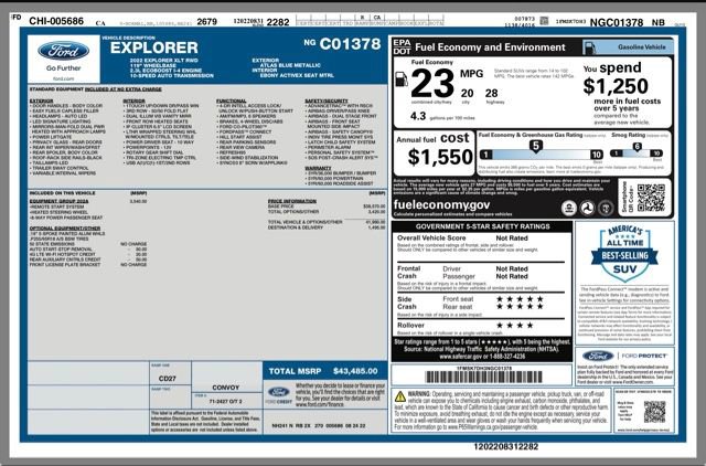 Used 2022 Ford Explorer XLT w/ Equipment Group 202A image 30