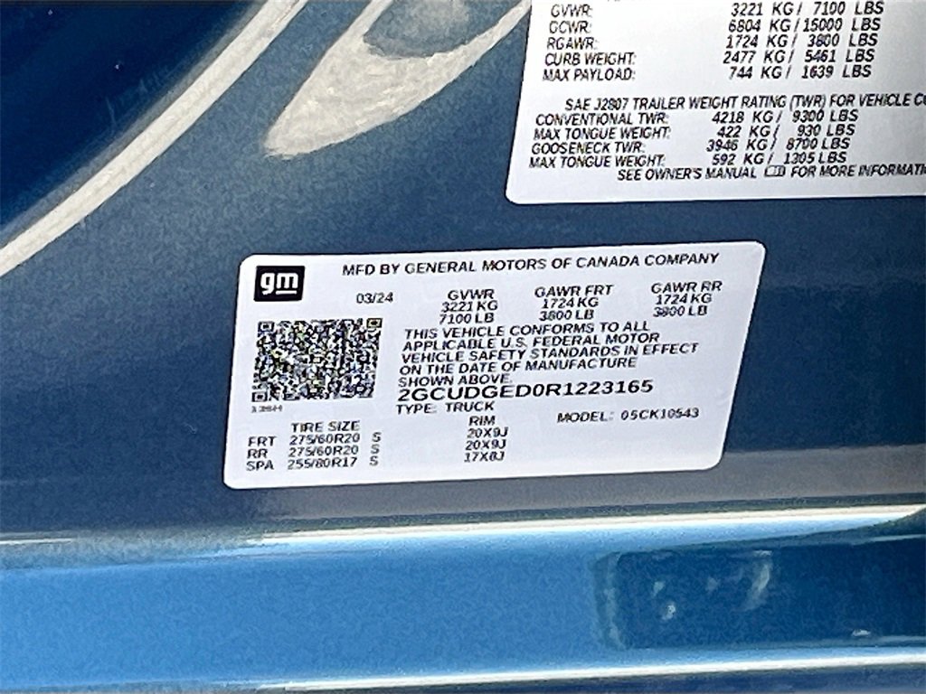 Used 2024 Chevrolet Silverado 1500 LTZ w/ LTZ Premium Package image 34