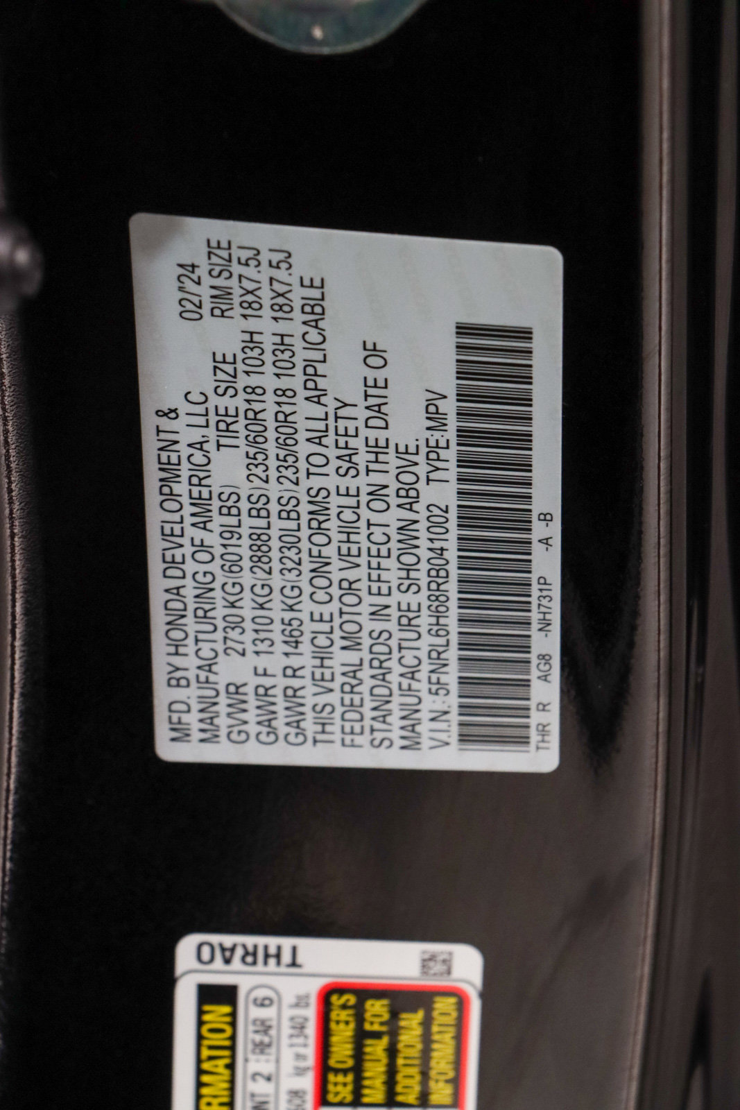 Used 2024 Honda Odyssey EX-L image 35