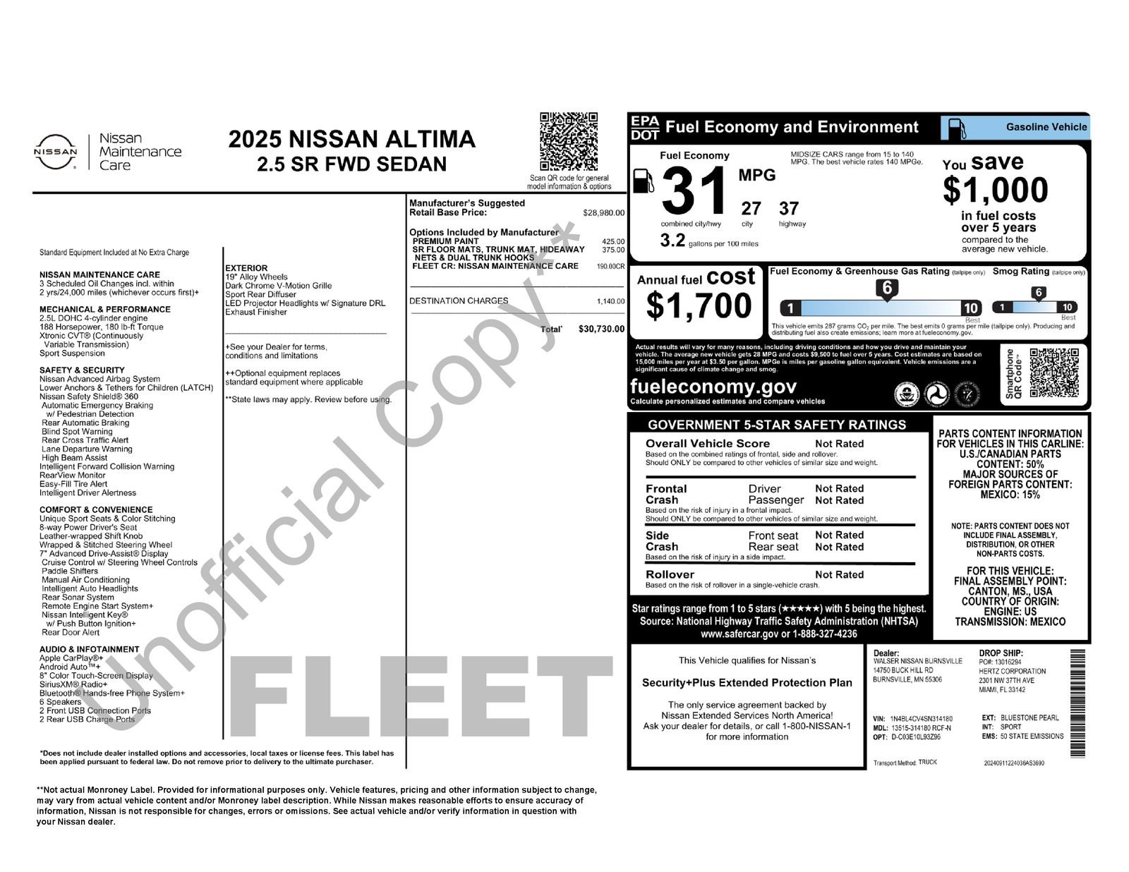 Used 2025 Nissan Altima 2.5 SR FWD image 11