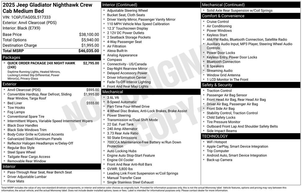 Used 2025 Jeep Gladiator Sport image 34