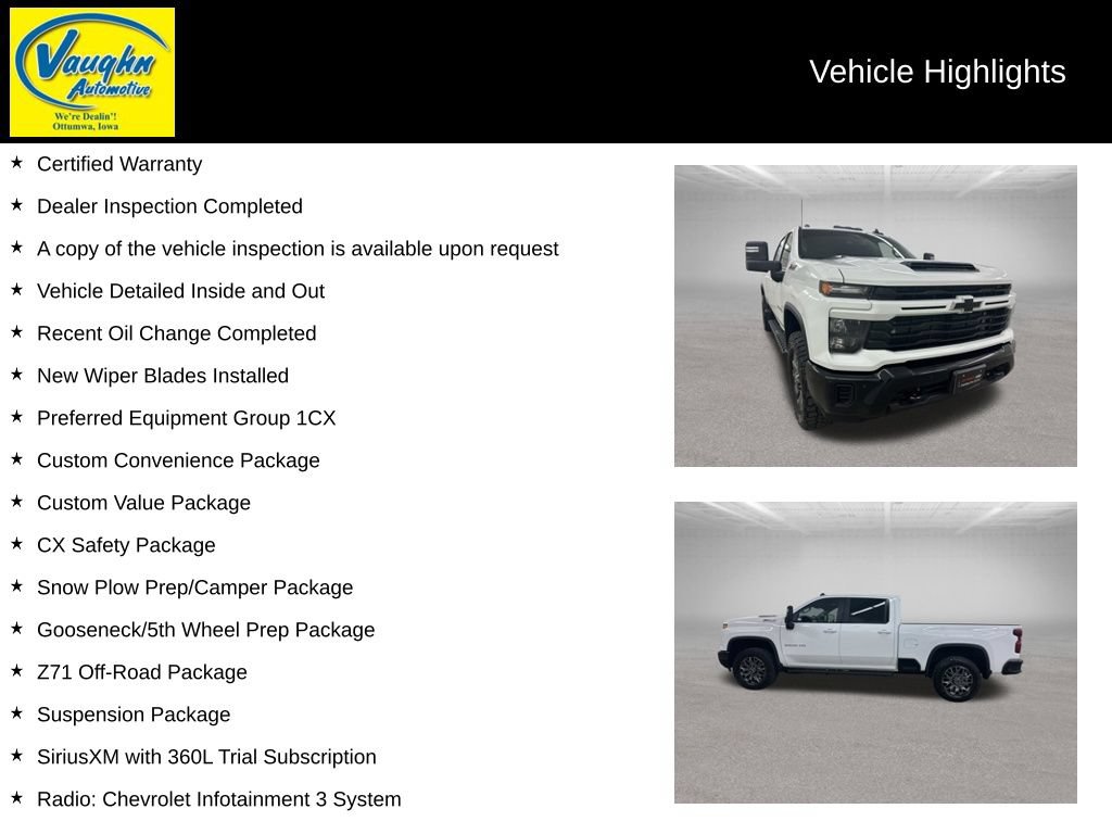 Used 2025 Chevrolet Silverado 2500 Custom w/ Custom Value Package AWD/4WD image 2